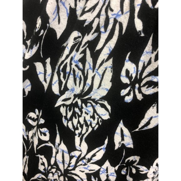 Loft Women's Maxi Dress Black With Flowers size m/p - Picture 3 of 7